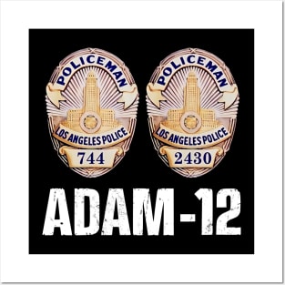 Adam 12 - Badges Posters and Art